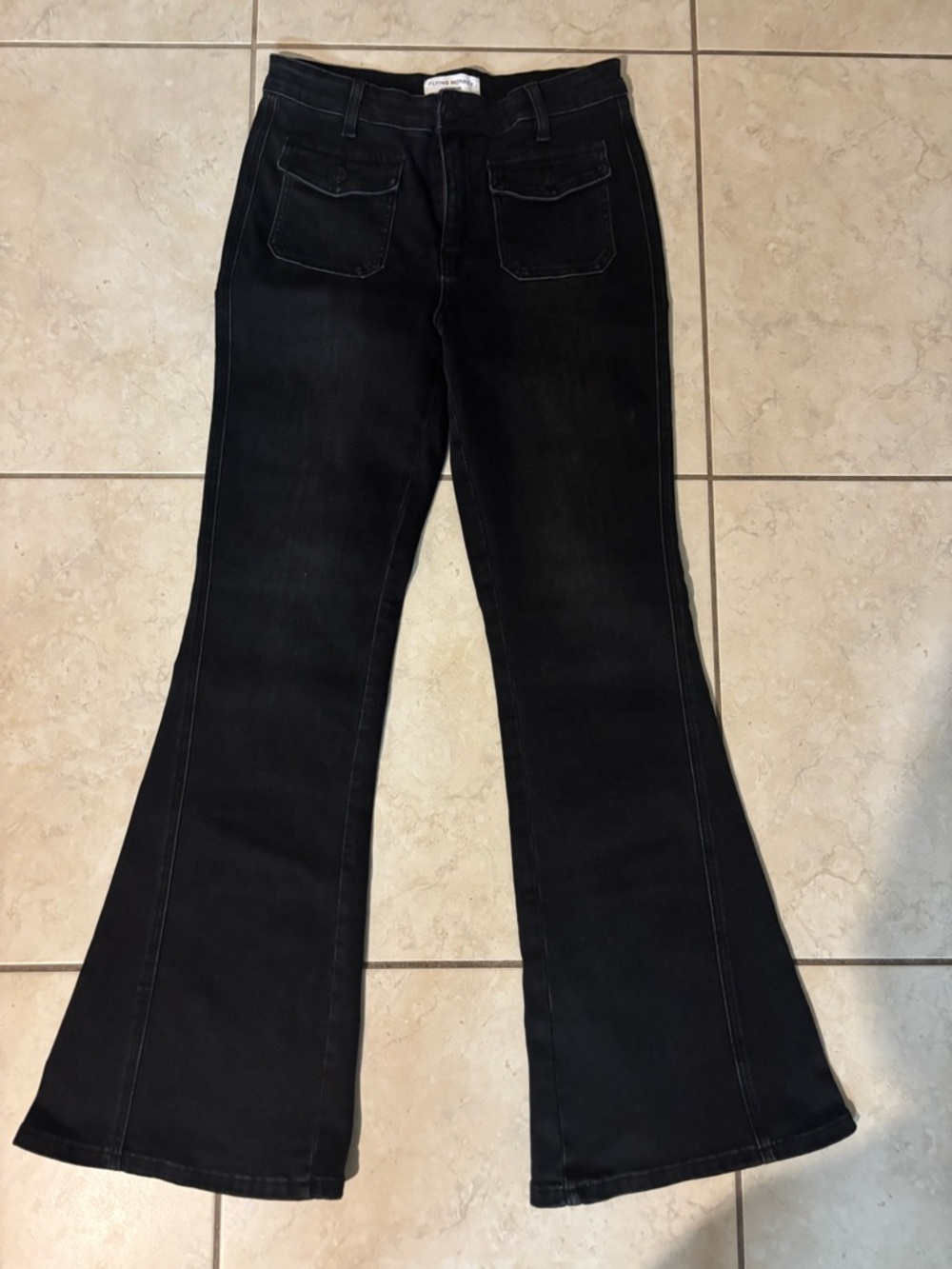Flying Monkey Black Flare Jeans - Sz 29